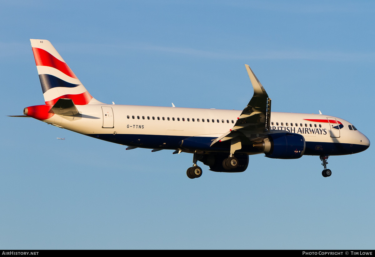 Aircraft Photo of G-TTNS | Airbus A320-251N | British Airways | AirHistory.net #527454