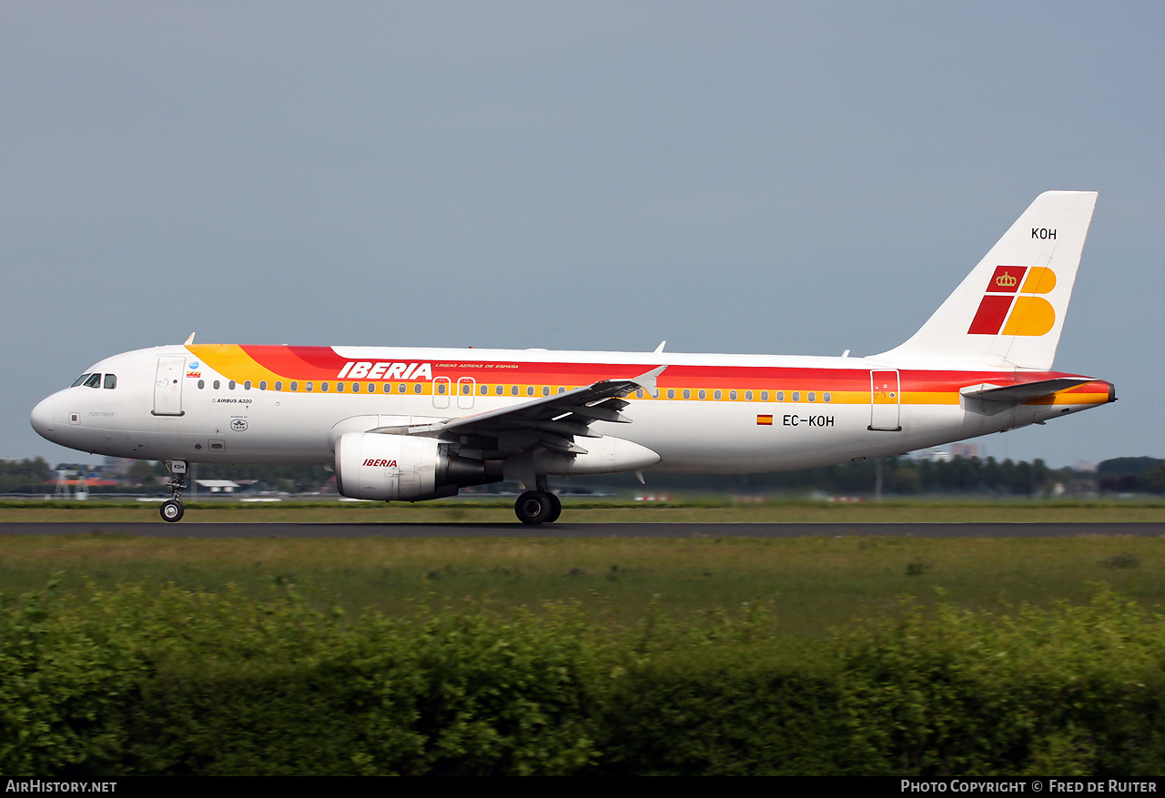 Aircraft Photo of EC-KOH | Airbus A320-214 | Iberia | AirHistory.net #527465