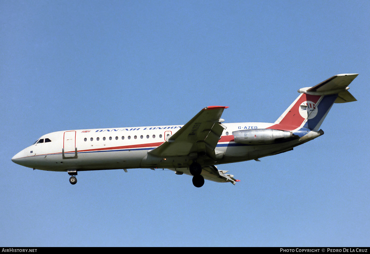 Aircraft Photo of G-AZED | BAC 111-414EG One-Eleven | Dan-Air London | AirHistory.net #527469