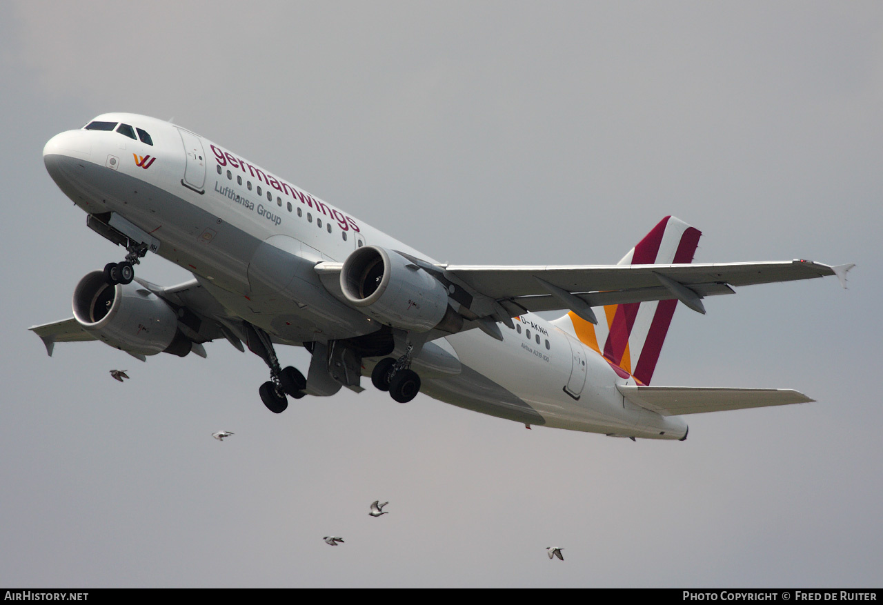 Aircraft Photo of D-AKNH | Airbus A319-112 | Germanwings | AirHistory.net #527474
