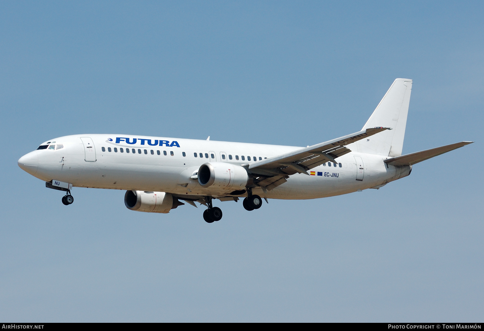 Aircraft Photo of EC-JNU | Boeing 737-4Q8 | Futura International Airways | AirHistory.net #527489