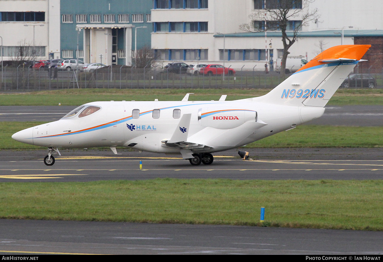 Aircraft Photo of N992WS | Honda HA-420 HondaJet | HEAL - Hawaii Emergency Air Lift | AirHistory.net #527520