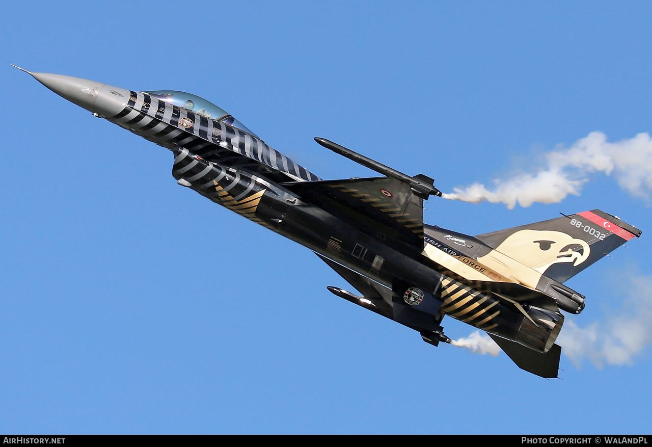 Aircraft Photo of 88-0032 | General Dynamics F-16C Fighting Falcon | Turkey - Air Force | AirHistory.net #527526