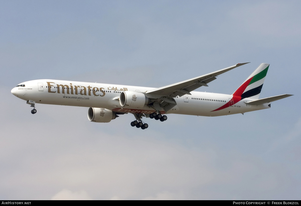Aircraft Photo of A6-ECM | Boeing 777-36N/ER | Emirates | AirHistory.net #527545