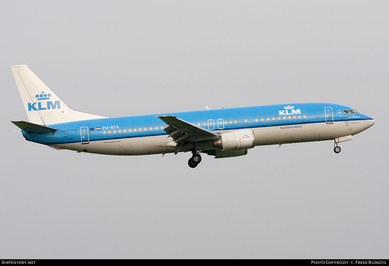 Aircraft Photo of PH-BTA | Boeing 737-406 | KLM - Royal Dutch Airlines | AirHistory.net #527546