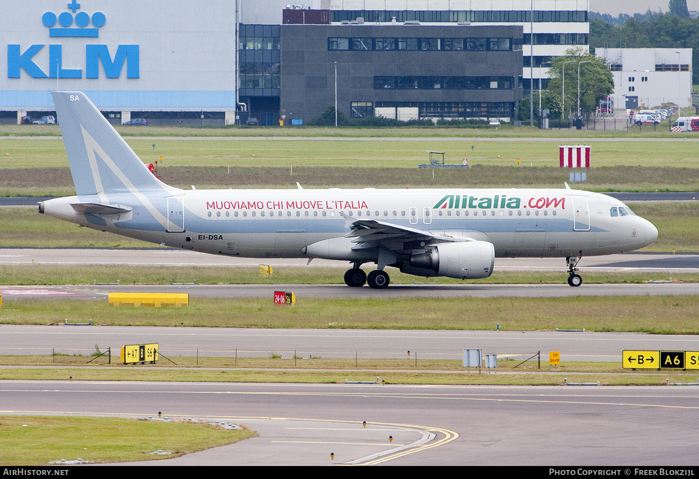 Aircraft Photo of EI-DSA | Airbus A320-216 | Alitalia | AirHistory.net #527547