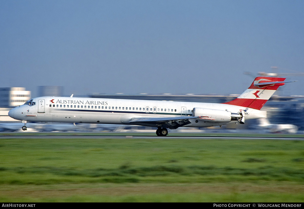 Aircraft Photo of OE-LMK | McDonnell Douglas MD-87 (DC-9-87) | Austrian Airlines | AirHistory.net #527588