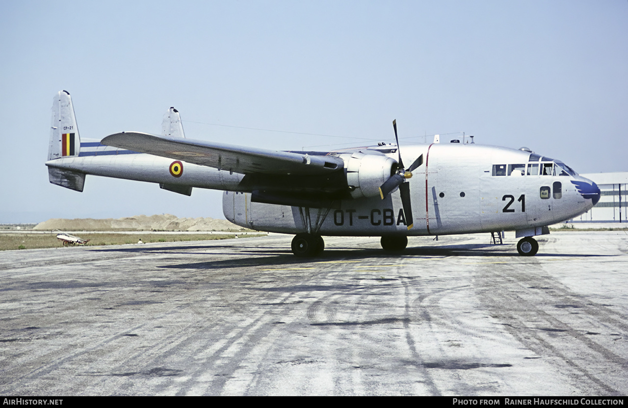 Aircraft Photo of CP-21 | Fairchild C-119G Flying Boxcar | Belgium - Air Force | AirHistory.net #527590