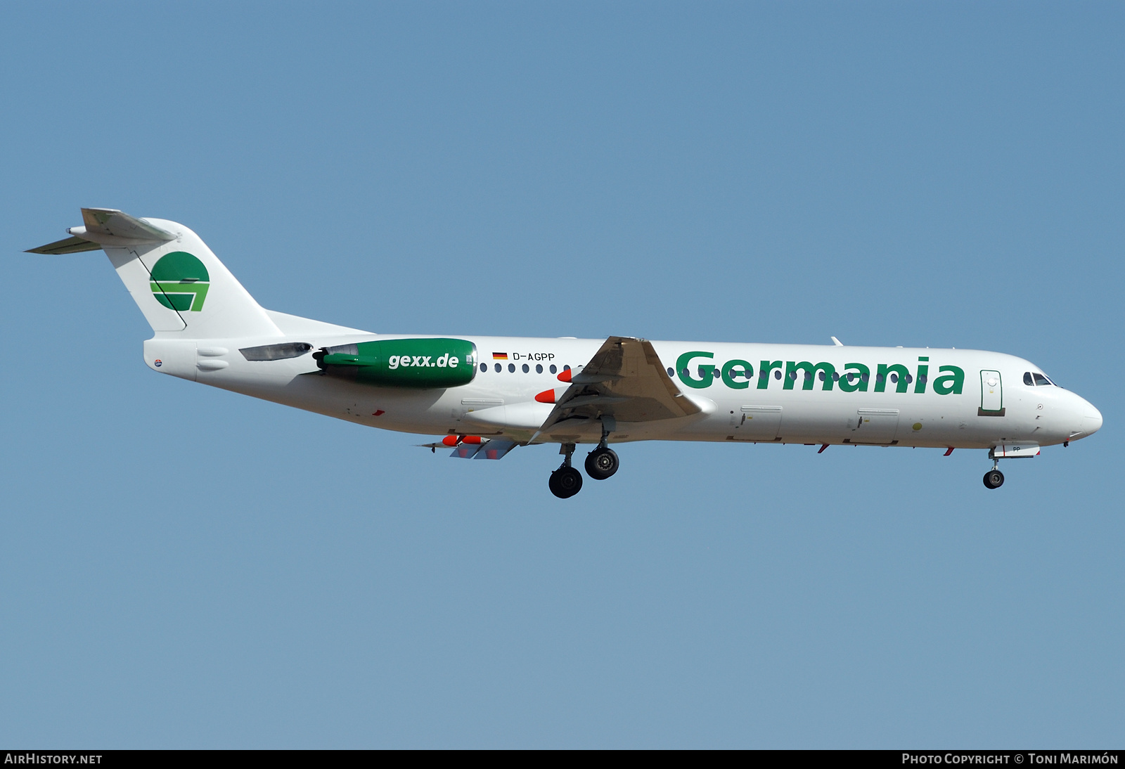 Aircraft Photo of D-AGPP | Fokker 100 (F28-0100) | Germania | AirHistory.net #527591