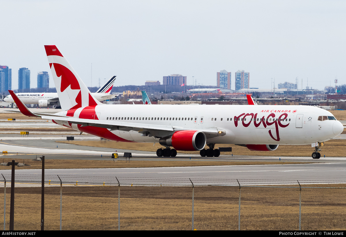 Aircraft Photo of C-GHLV | Boeing 767-36N/ER | Air Canada Rouge | AirHistory.net #527594