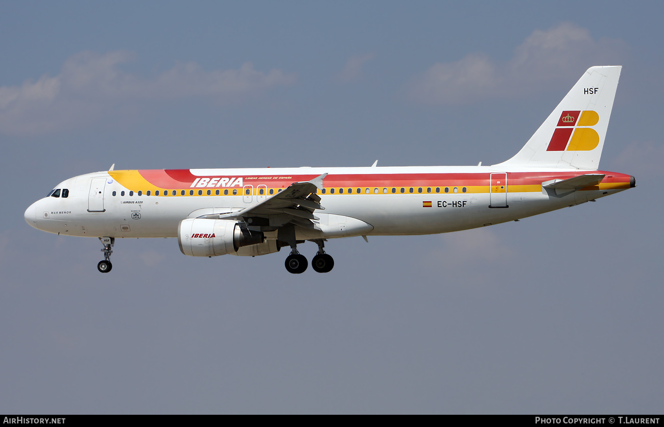 Aircraft Photo of EC-HSF | Airbus A320-214 | Iberia | AirHistory.net #527599