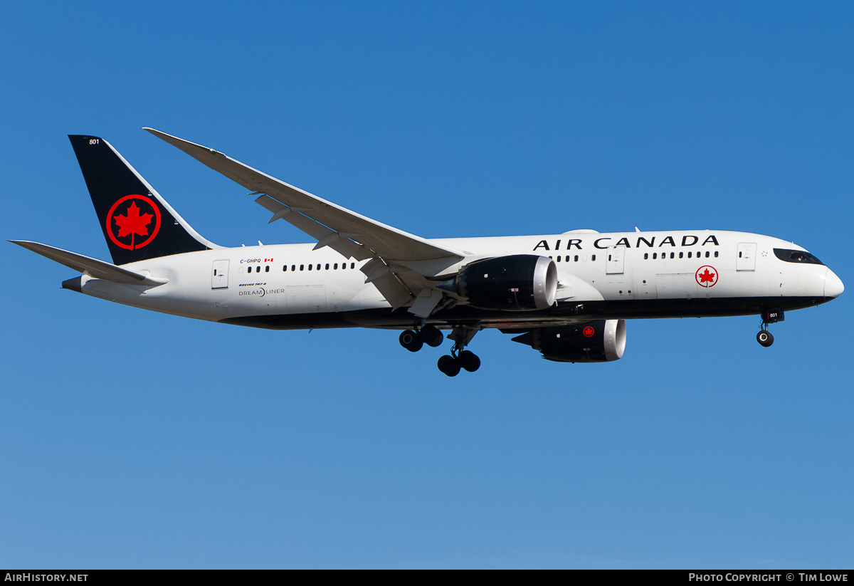 Aircraft Photo of C-GHPQ | Boeing 787-8 Dreamliner | Air Canada | AirHistory.net #527603