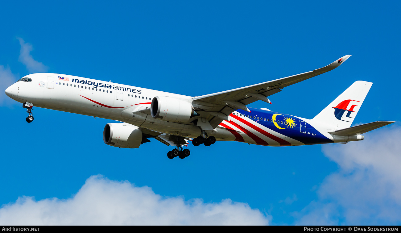 Aircraft Photo of 9M-MAF | Airbus A350-941 | Malaysia Airlines | AirHistory.net #527692