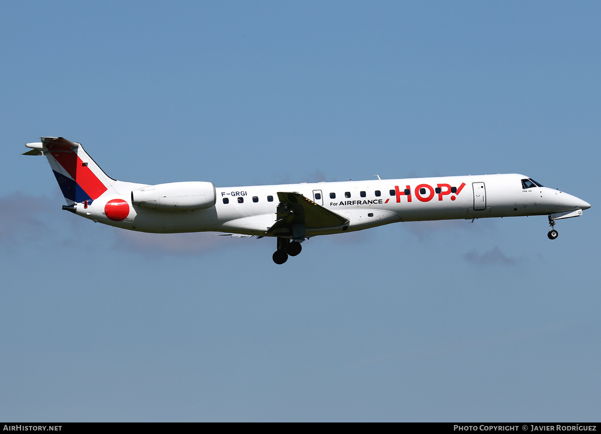 Aircraft Photo of F-GRGI | Embraer ERJ-145EP (EMB-145EP) | Hop! | AirHistory.net #527696