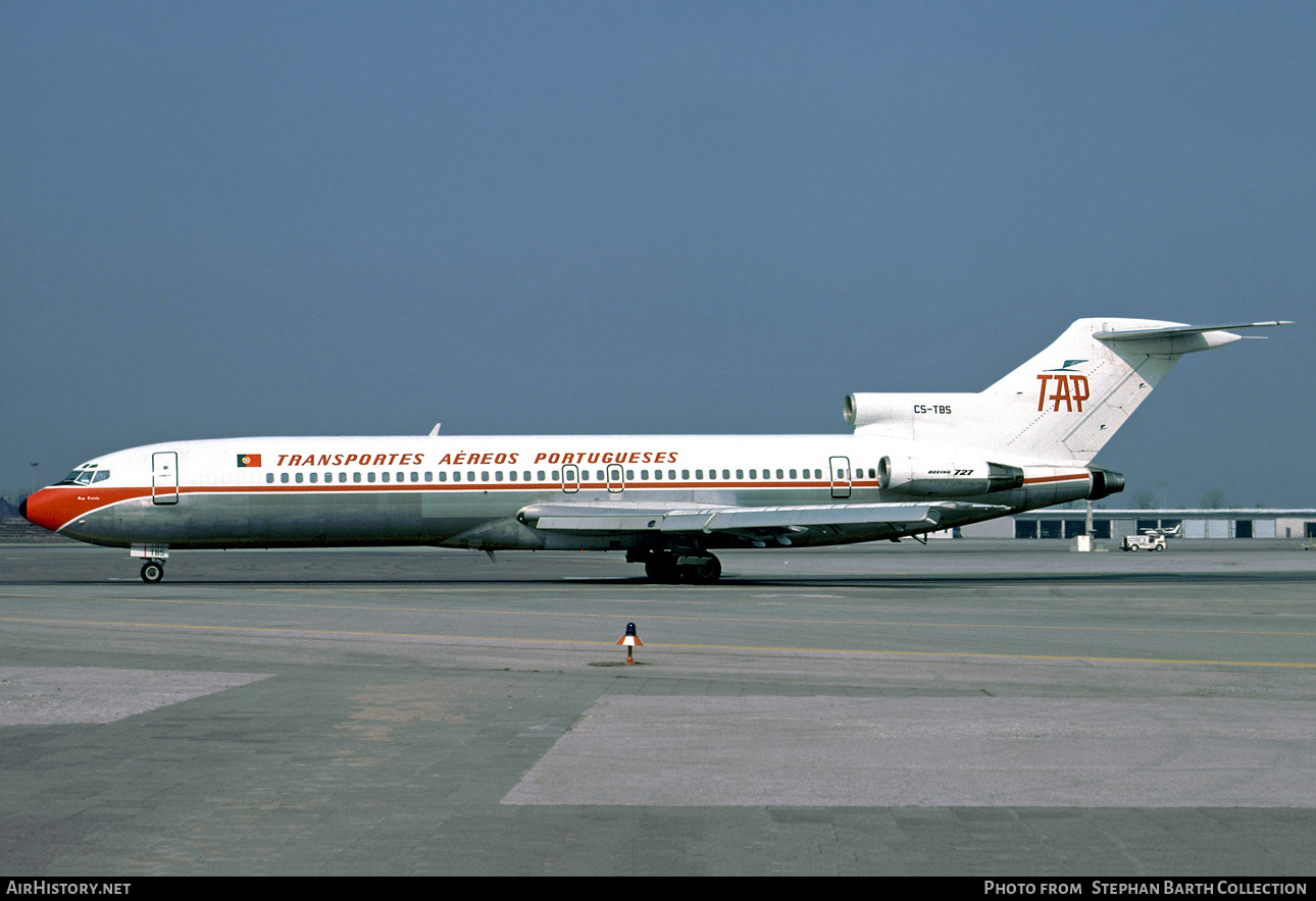 Aircraft Photo of CS-TBS | Boeing 727-282/Adv | TAP - Transportes Aéreos Portugueses | AirHistory.net #527703
