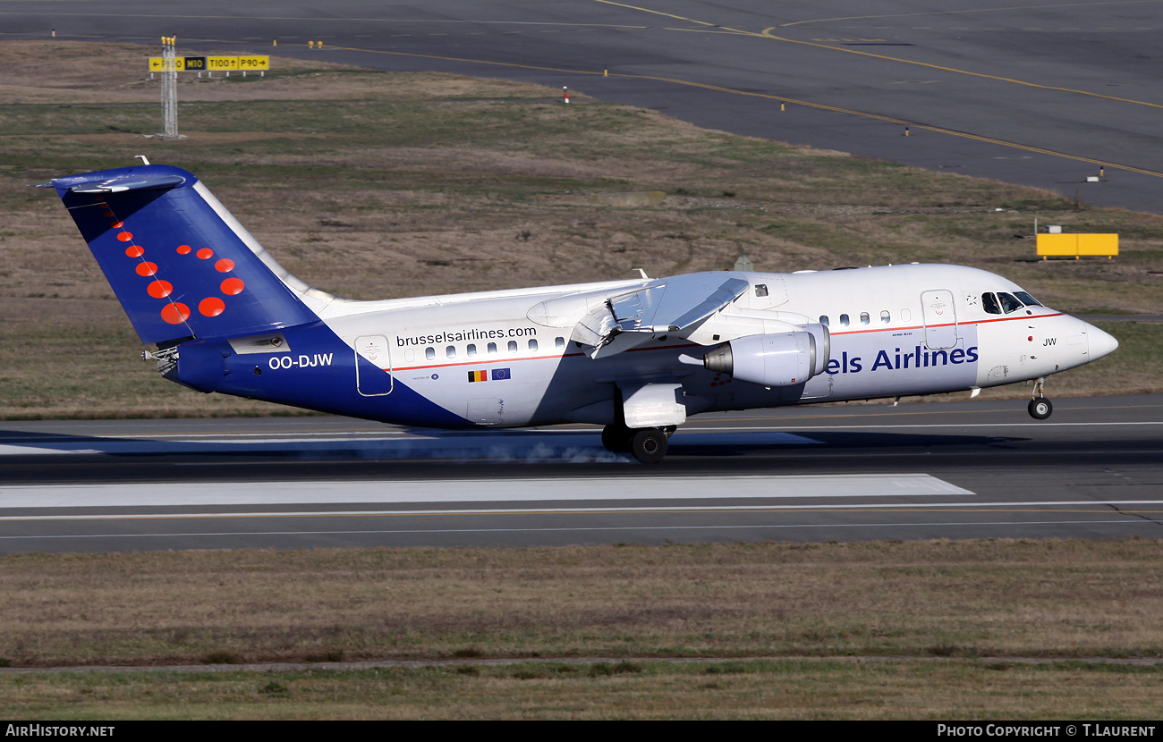 Aircraft Photo of OO-DJW | British Aerospace Avro 146-RJ85 | Brussels Airlines | AirHistory.net #527756