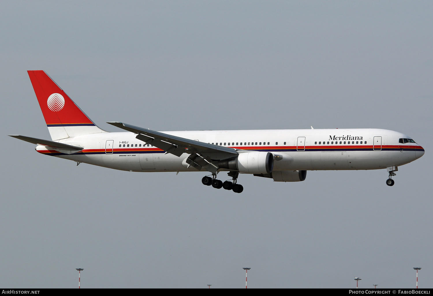 Aircraft Photo of I-AIGJ | Boeing 767-304/ER | Meridiana | AirHistory.net #527774