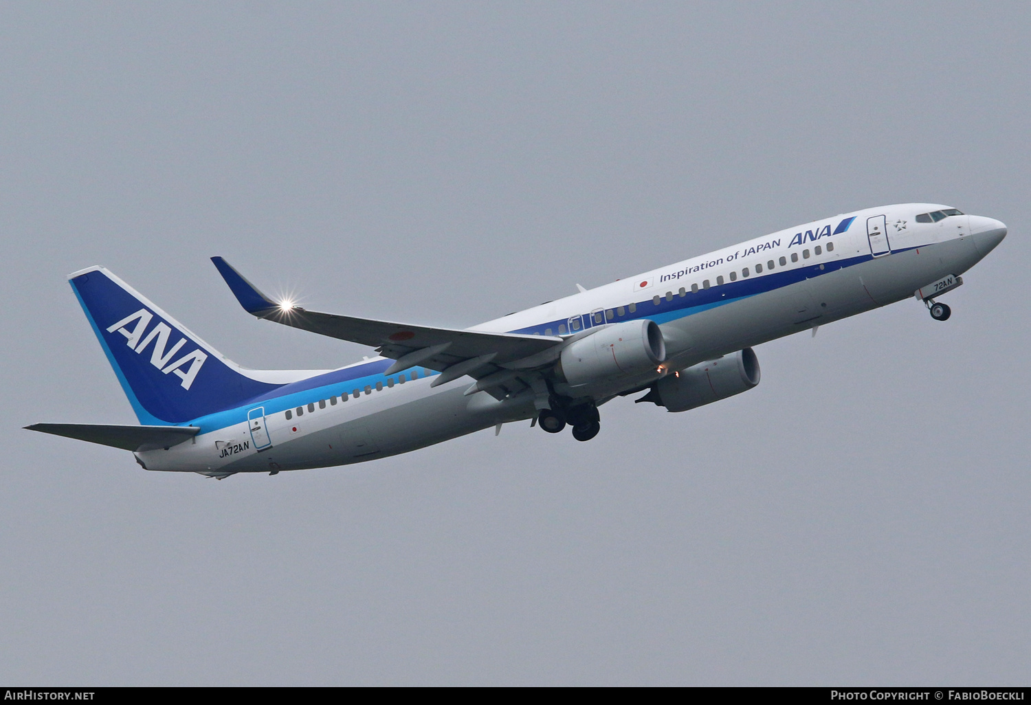 Aircraft Photo of JA72AN | Boeing 737-881 | All Nippon Airways - ANA | AirHistory.net #527789