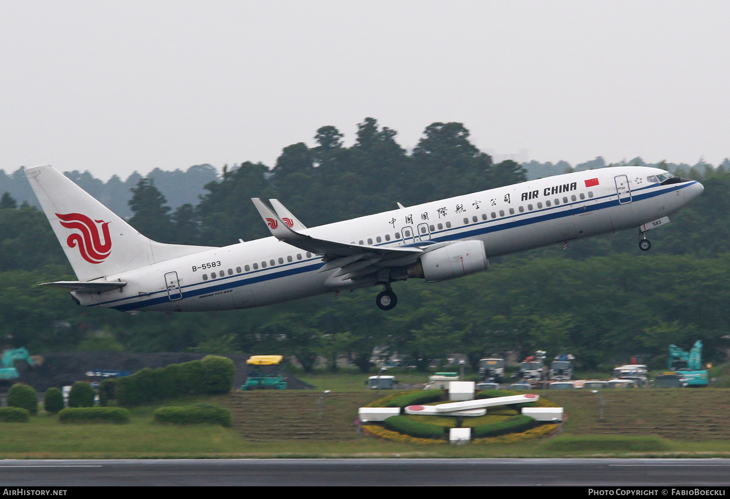 Aircraft Photo of B-5583 | Boeing 737-89L | Air China | AirHistory.net #527806
