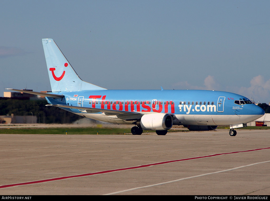 Aircraft Photo of G-THOA | Boeing 737-5L9 | Thomsonfly | AirHistory.net #527826