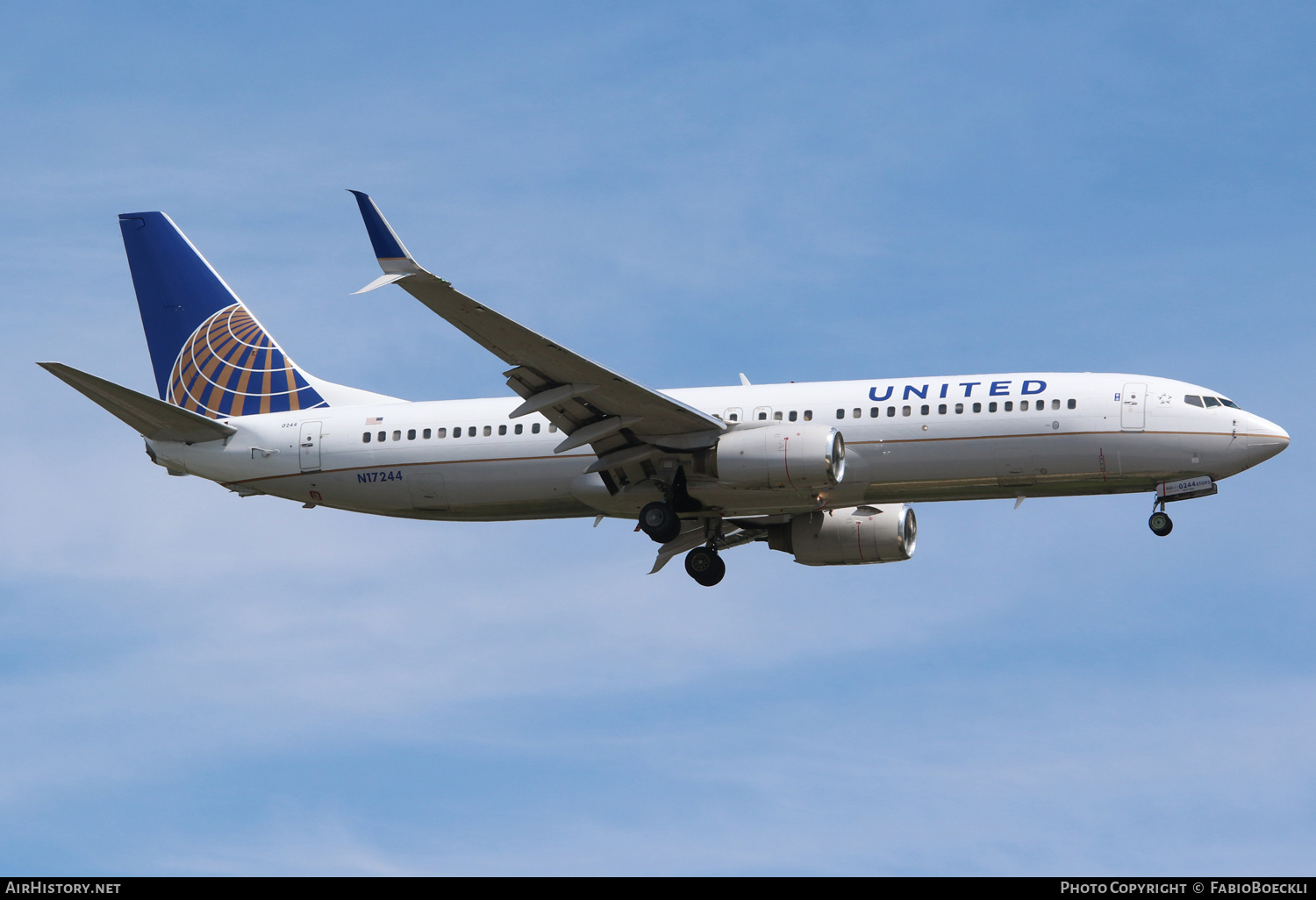 Aircraft Photo of N17244 | Boeing 737-824 | United Airlines | AirHistory.net #527866