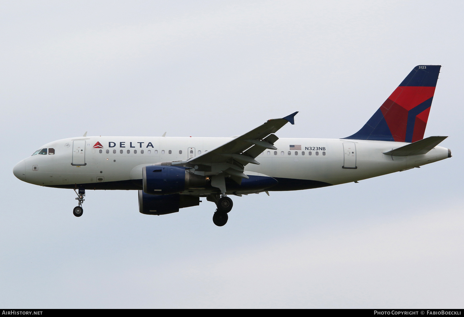 Aircraft Photo of N323NB | Airbus A319-114 | Delta Air Lines | AirHistory.net #527895