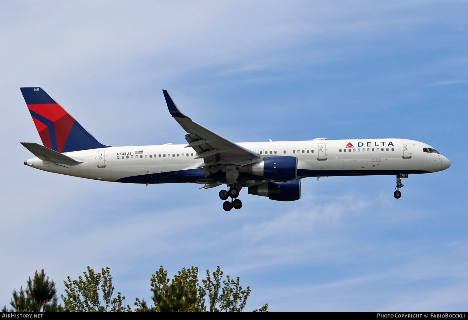 Aircraft Photo of N535US | Boeing 757-251 | Delta Air Lines | AirHistory.net #527909