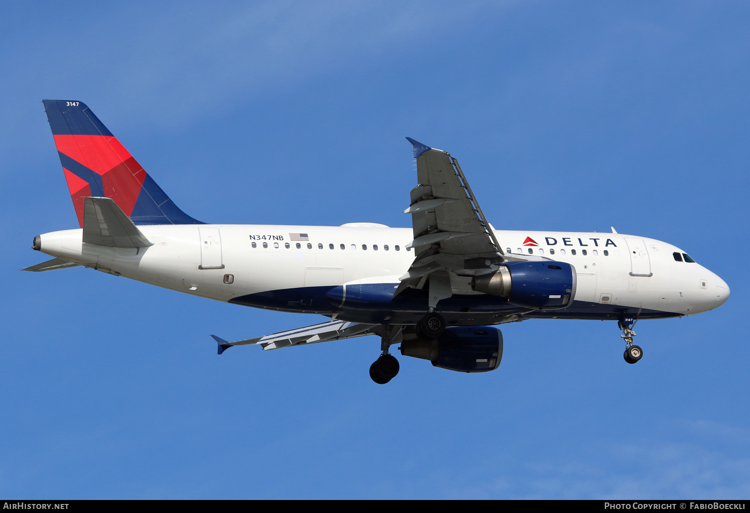 Aircraft Photo of N347NB | Airbus A319-114 | Delta Air Lines | AirHistory.net #527941