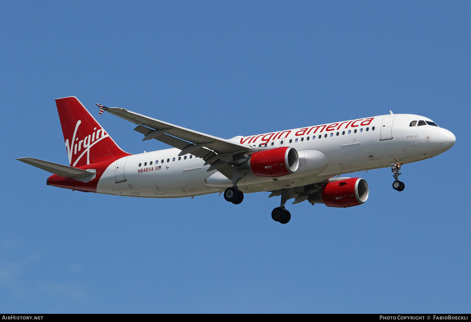 Aircraft Photo of N846VA | Airbus A320-214 | Virgin America | AirHistory.net #527961
