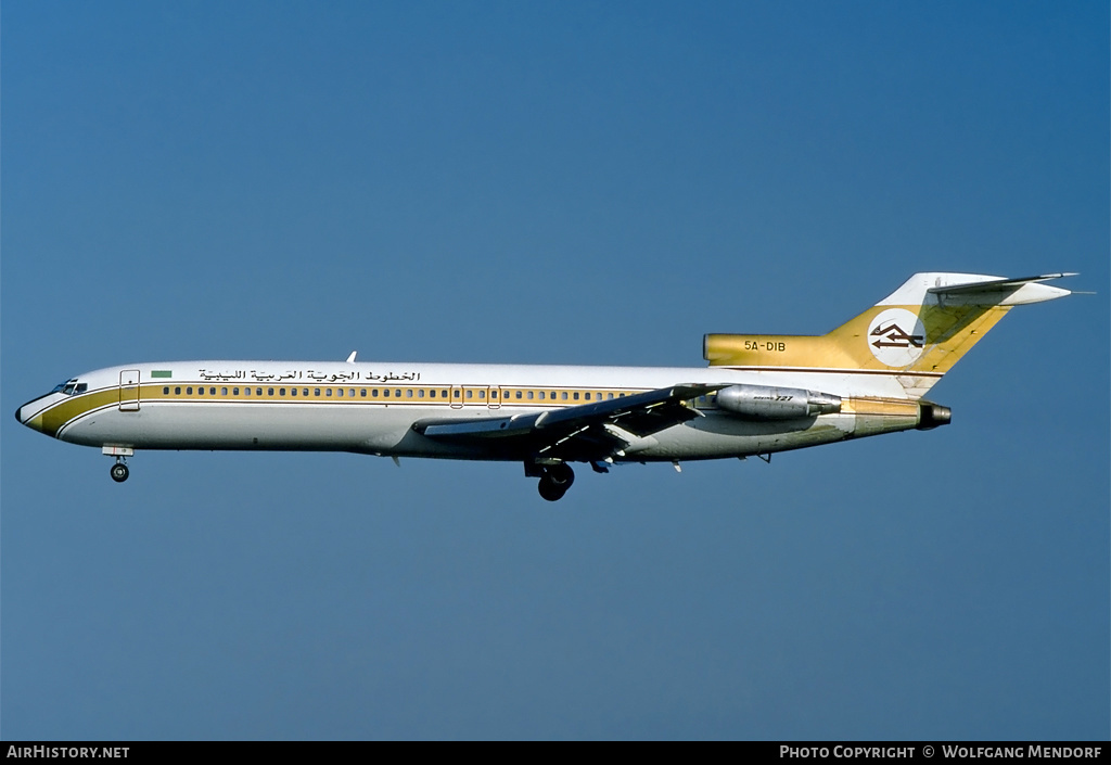 Aircraft Photo of 5A-DIB | Boeing 727-2L5/Adv | Libyan Arab Airlines | AirHistory.net #527967
