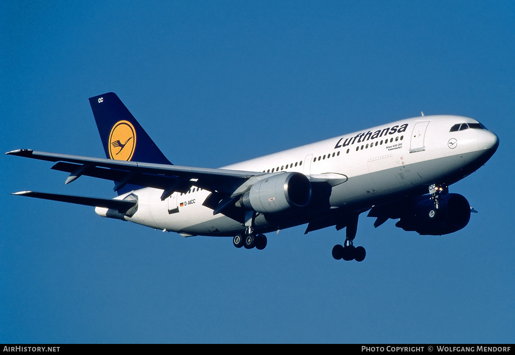 Aircraft Photo of D-AICC | Airbus A310-203 | Lufthansa | AirHistory.net #528054