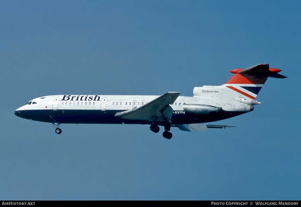Aircraft Photo of G-AVFH | Hawker Siddeley HS-121 Trident 2E | British Airways | AirHistory.net #528092