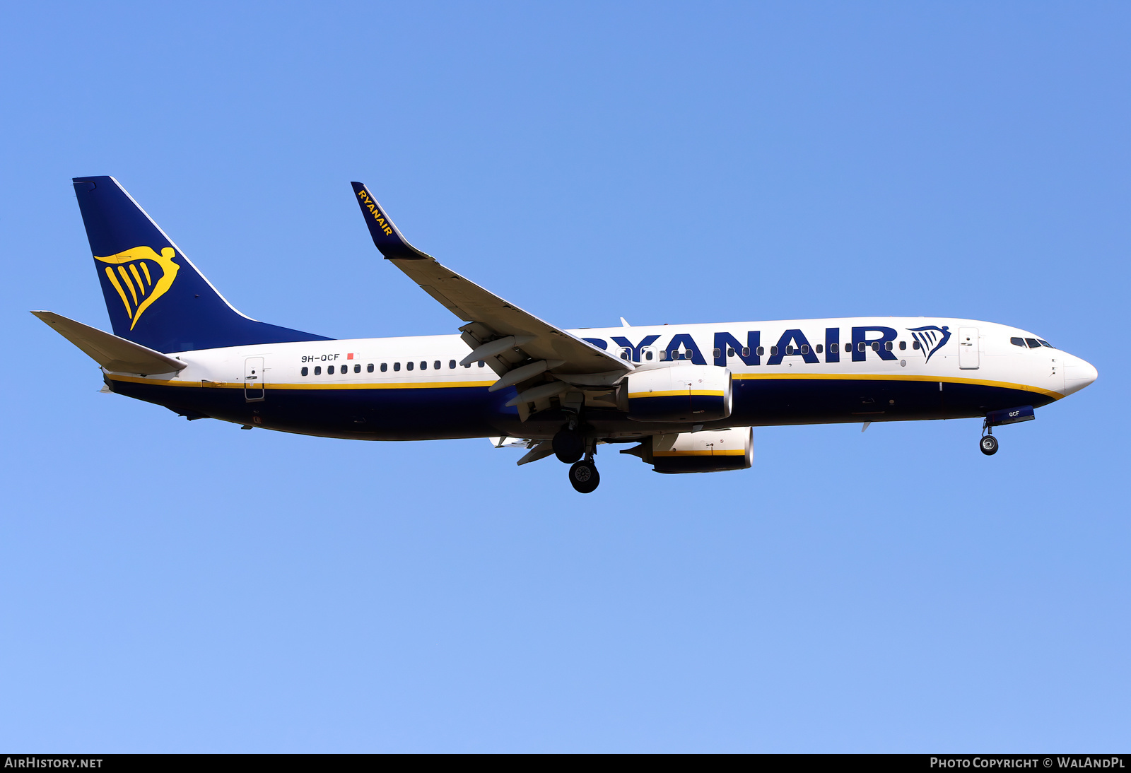Aircraft Photo of 9H-QCF | Boeing 737-8AS | Ryanair | AirHistory.net #528106