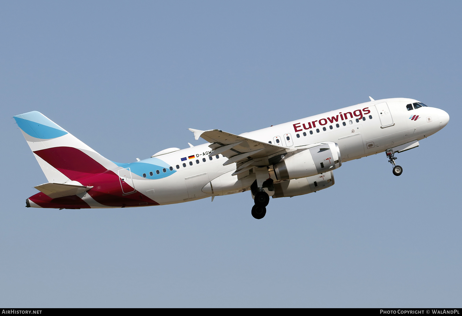 Aircraft Photo of D-AGWG | Airbus A319-132 | Eurowings | AirHistory.net #528107