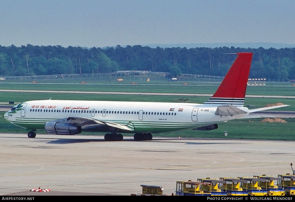 Aircraft Photo of YI-AGE | Boeing 707-370C | Arab Air Cargo | AirHistory.net #528119