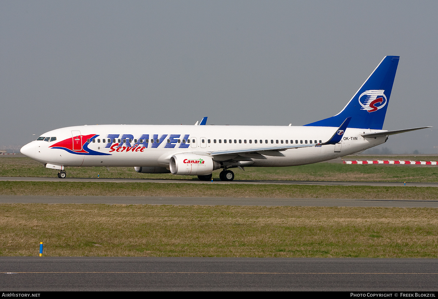 Aircraft Photo of OK-TVN | Boeing 737-8BK | Travel Service | AirHistory.net #528177