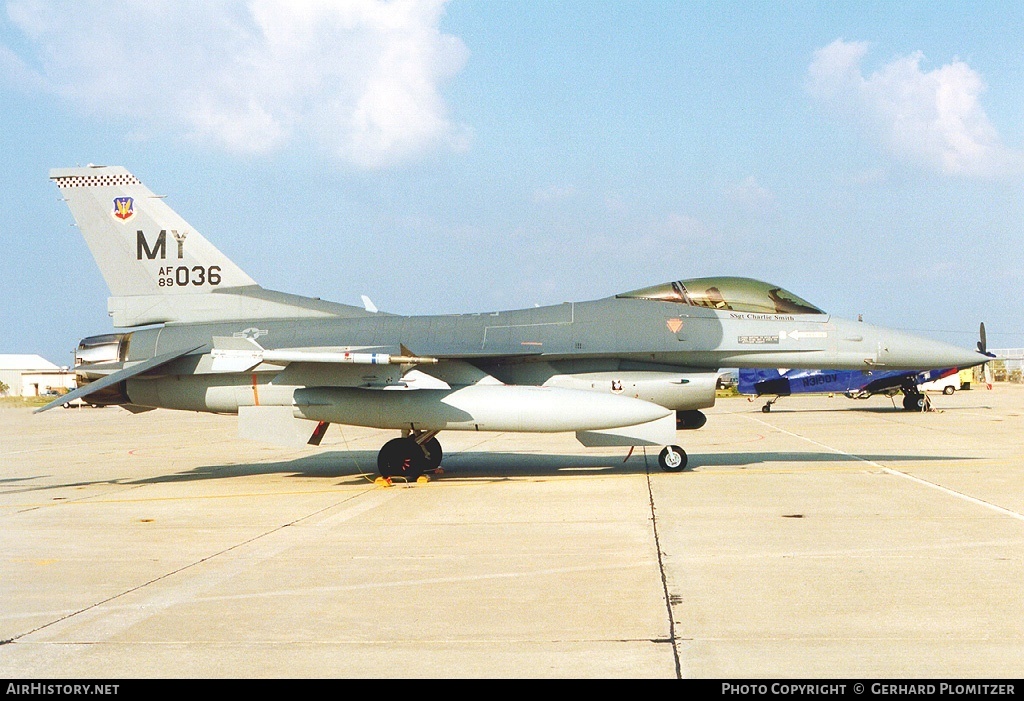 Aircraft Photo of 89-2036 / AF89-036 | General Dynamics F-16CG Fighting Falcon | USA - Air Force | AirHistory.net #528191