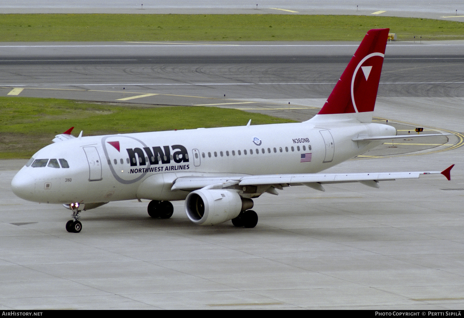 Aircraft Photo of N360NB | Airbus A319-114 | Northwest Airlines | AirHistory.net #528213