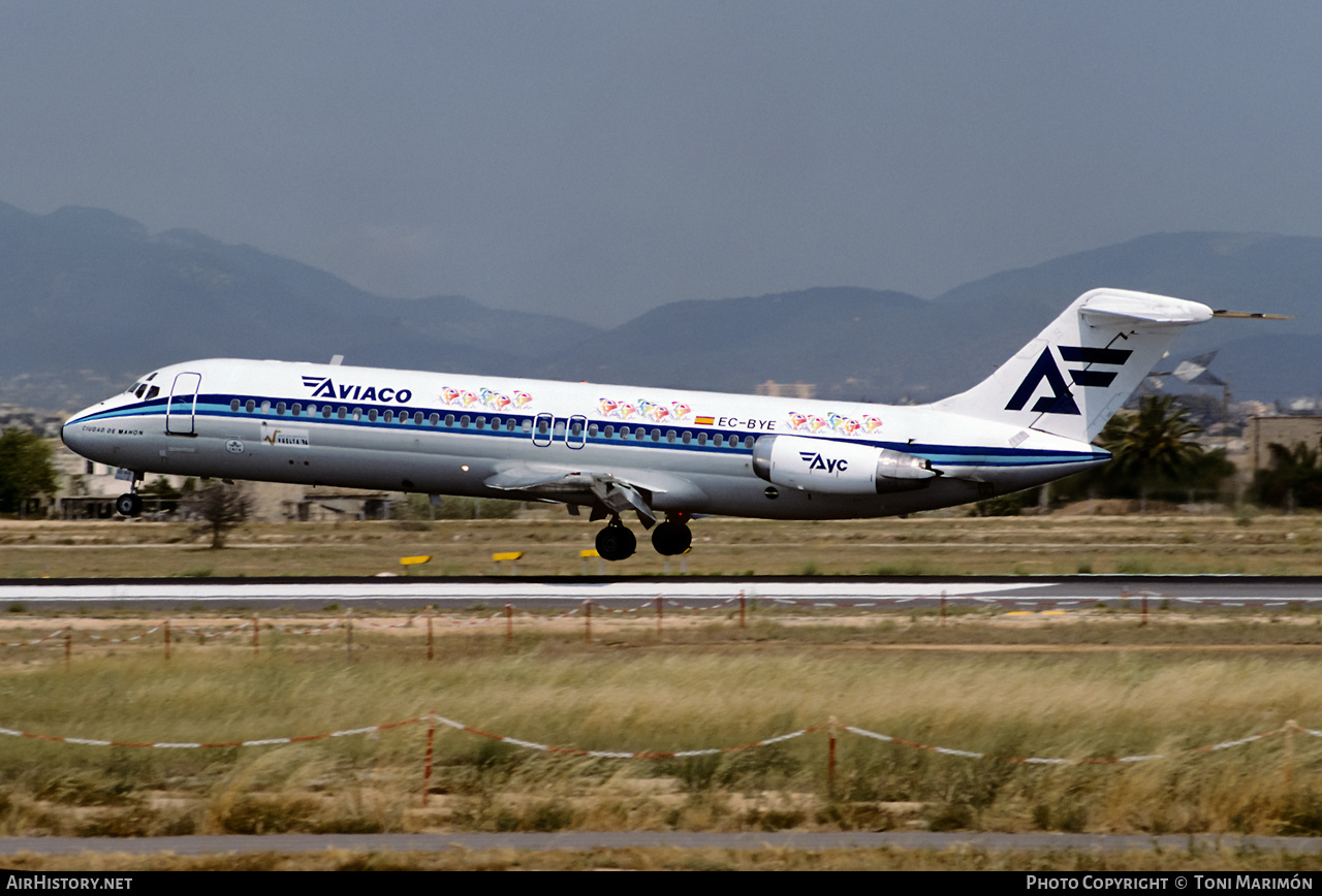 Aircraft Photo of EC-BYE | McDonnell Douglas DC-9-32 | Aviaco | AirHistory.net #528253