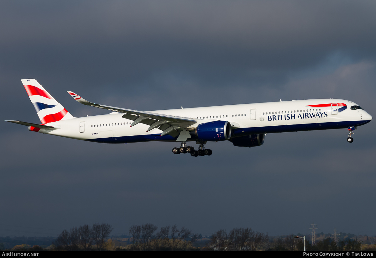 Aircraft Photo of G-XWBK | Airbus A350-1041 | British Airways | AirHistory.net #528286