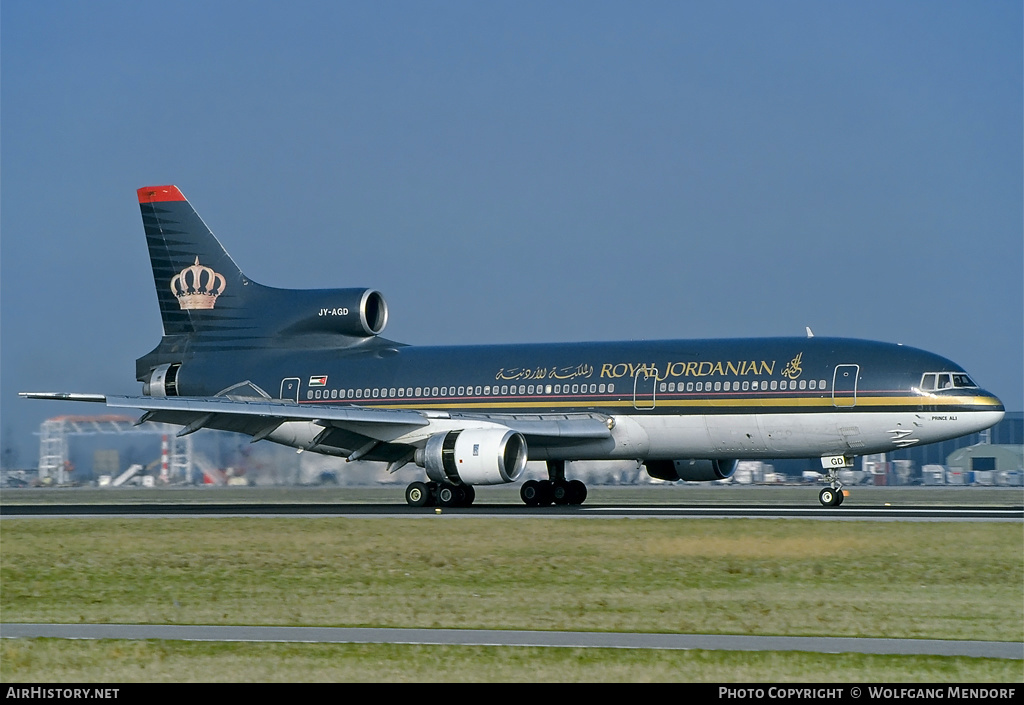 Aircraft Photo of JY-AGD | Lockheed L-1011-385-3 TriStar 500 | Royal Jordanian Airlines | AirHistory.net #528309