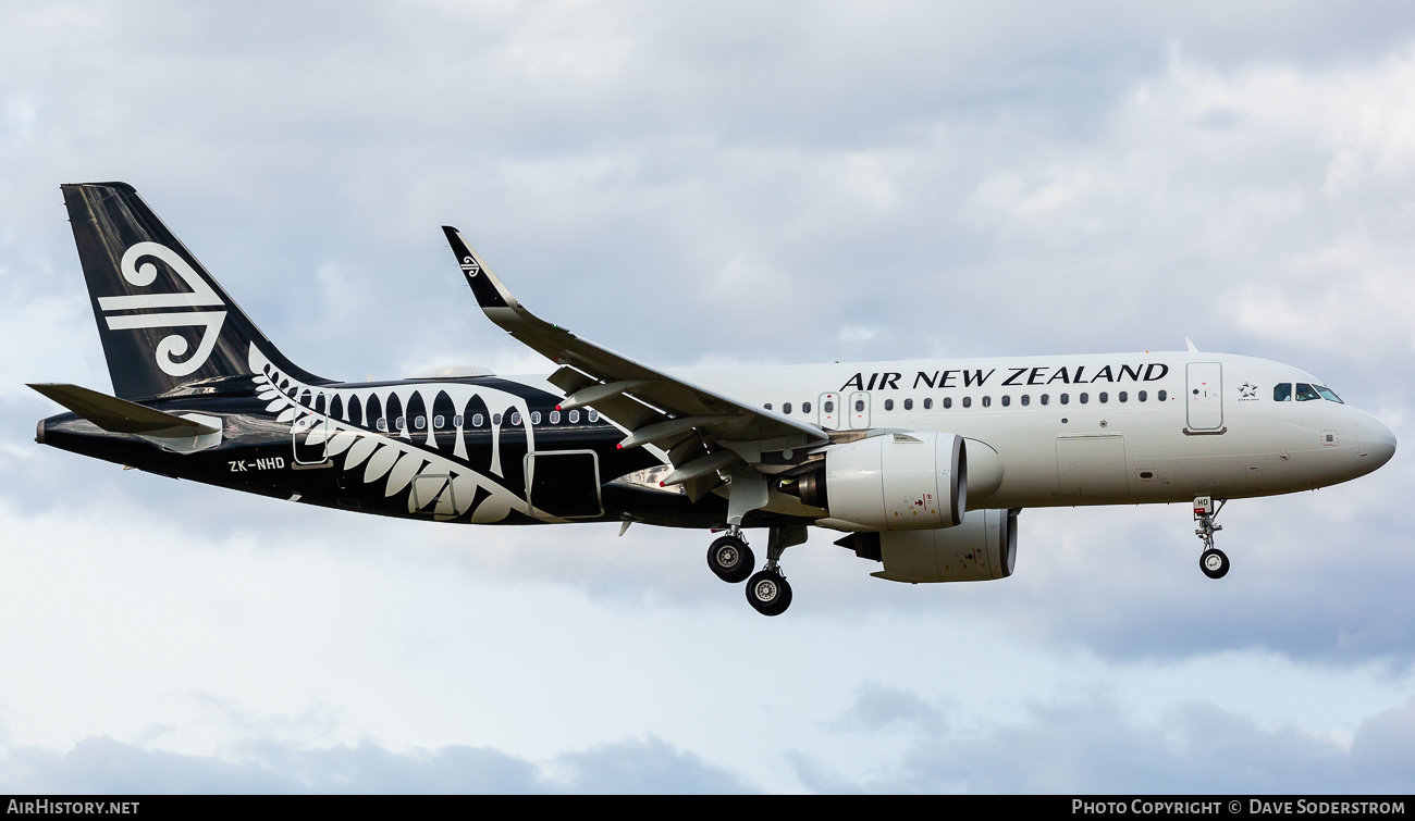 Aircraft Photo of ZK-NHD | Airbus A320-271N | Air New Zealand | AirHistory.net #528337