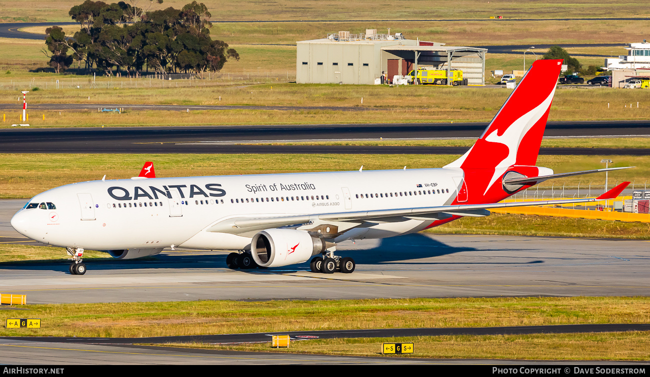Aircraft Photo of VH-EBP | Airbus A330-202 | Qantas | AirHistory.net #528357