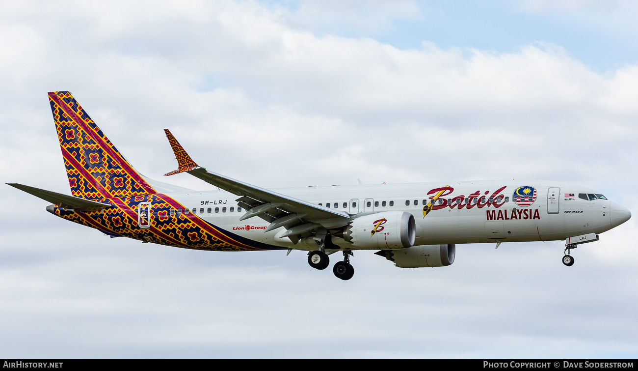 Aircraft Photo of 9M-LRJ | Boeing 737-8 Max 8 | Batik Air Malaysia | AirHistory.net #528359