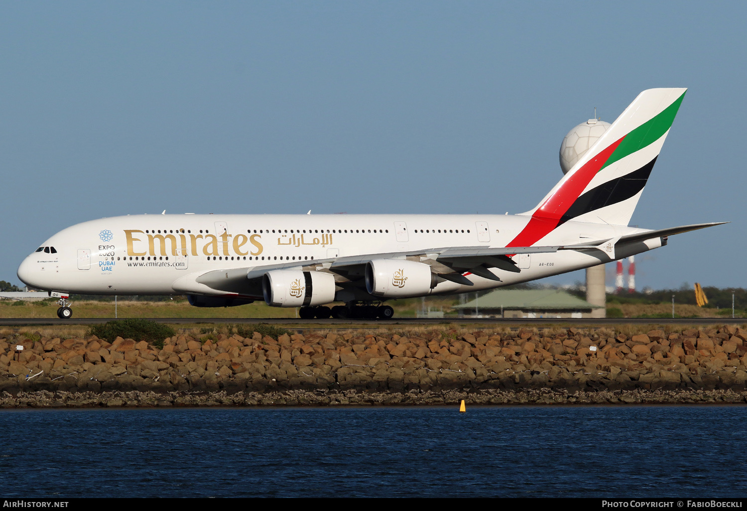 Aircraft Photo of A6-EOG | Airbus A380-861 | Emirates | AirHistory.net #528383