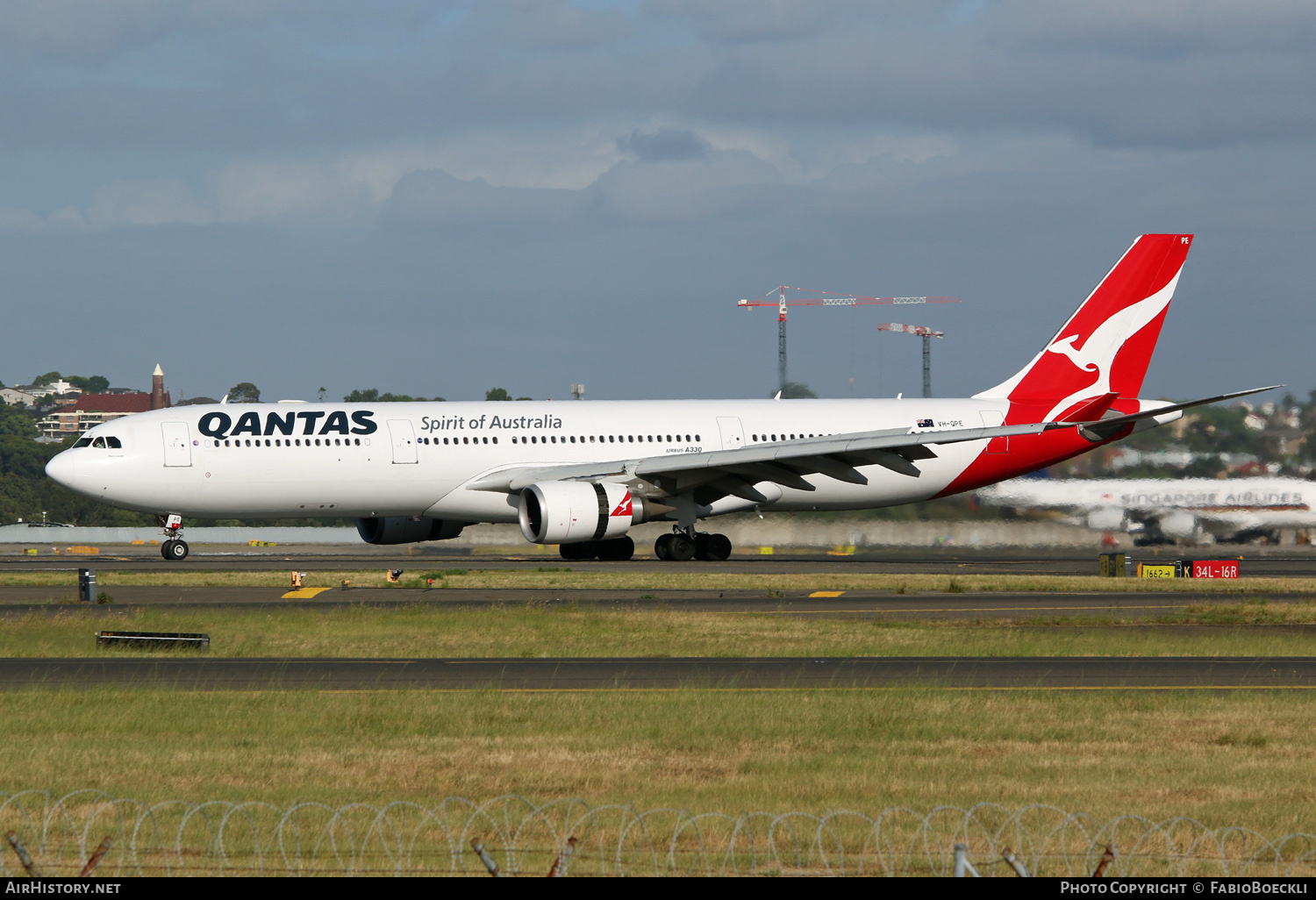 Aircraft Photo of VH-QPE | Airbus A330-303E | Qantas | AirHistory.net #528396