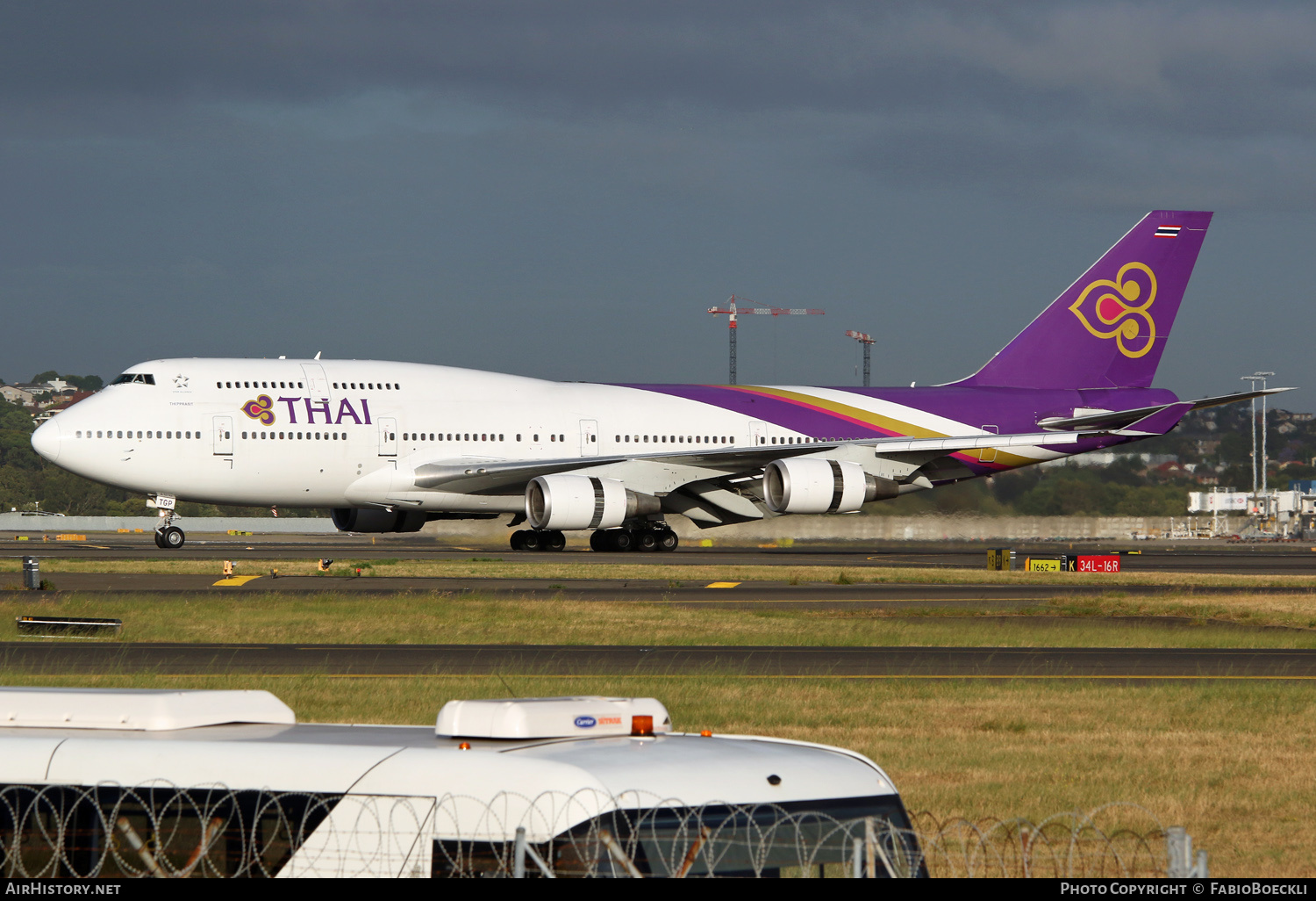 Aircraft Photo of HS-TGP | Boeing 747-4D7 | Thai Airways International | AirHistory.net #528414