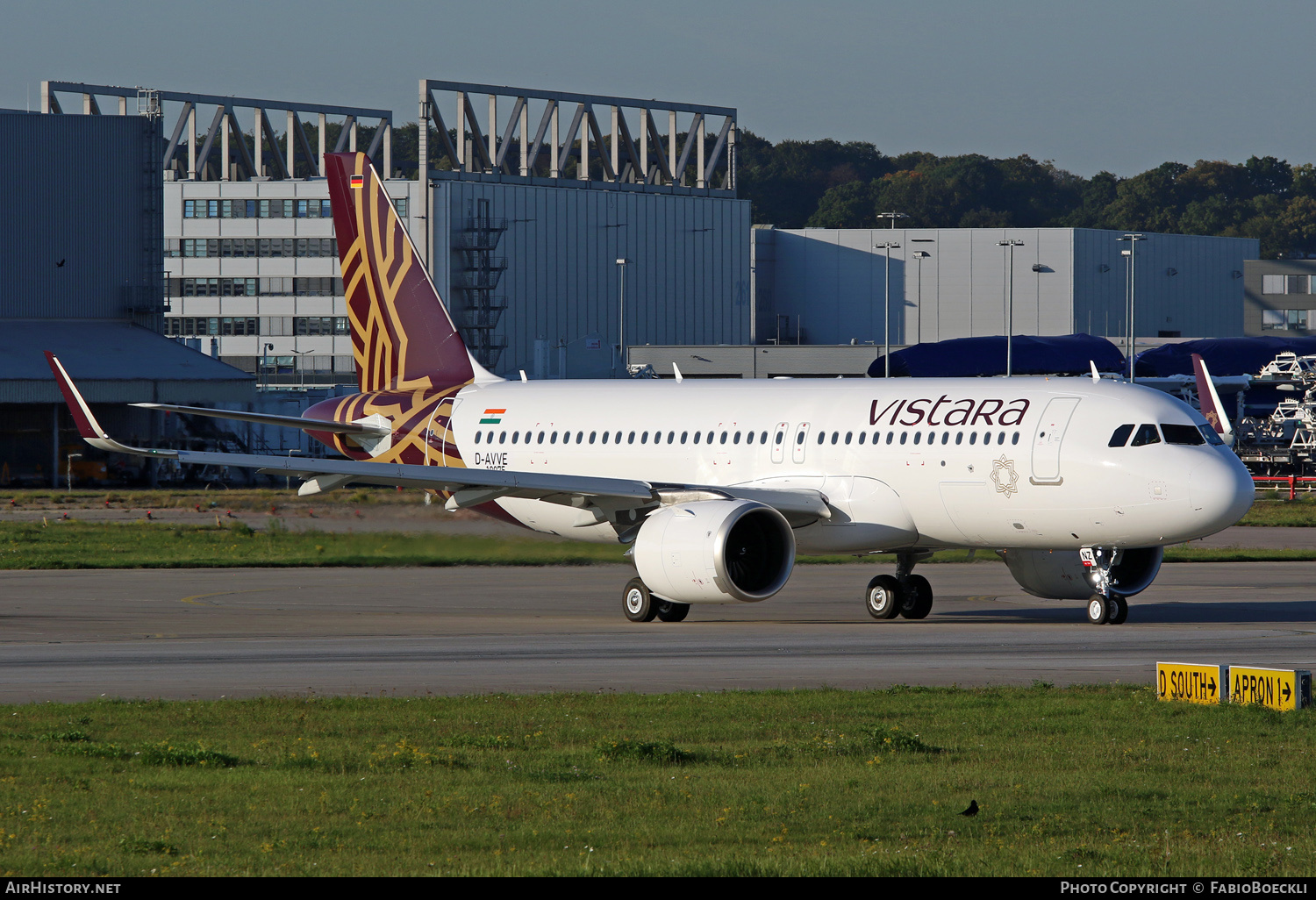 Aircraft Photo of D-AVVE / VT-TNZ | Airbus A320-251N | Vistara | AirHistory.net #528417