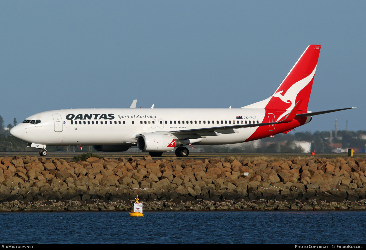 Aircraft Photo of ZK-ZQF | Boeing 737-838 | Qantas | AirHistory.net #528426