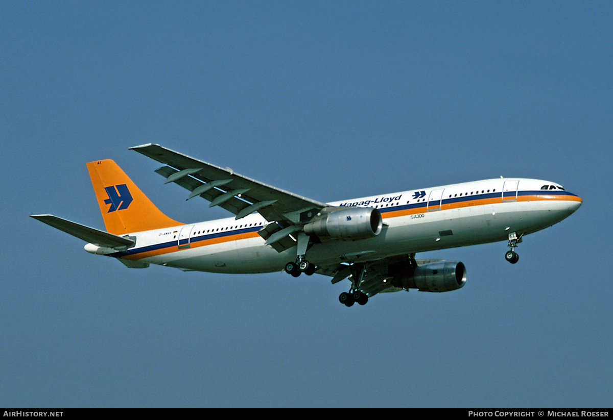 Aircraft Photo of D-AMAX | Airbus A300B4-203 | Hapag-Lloyd | AirHistory.net #528435